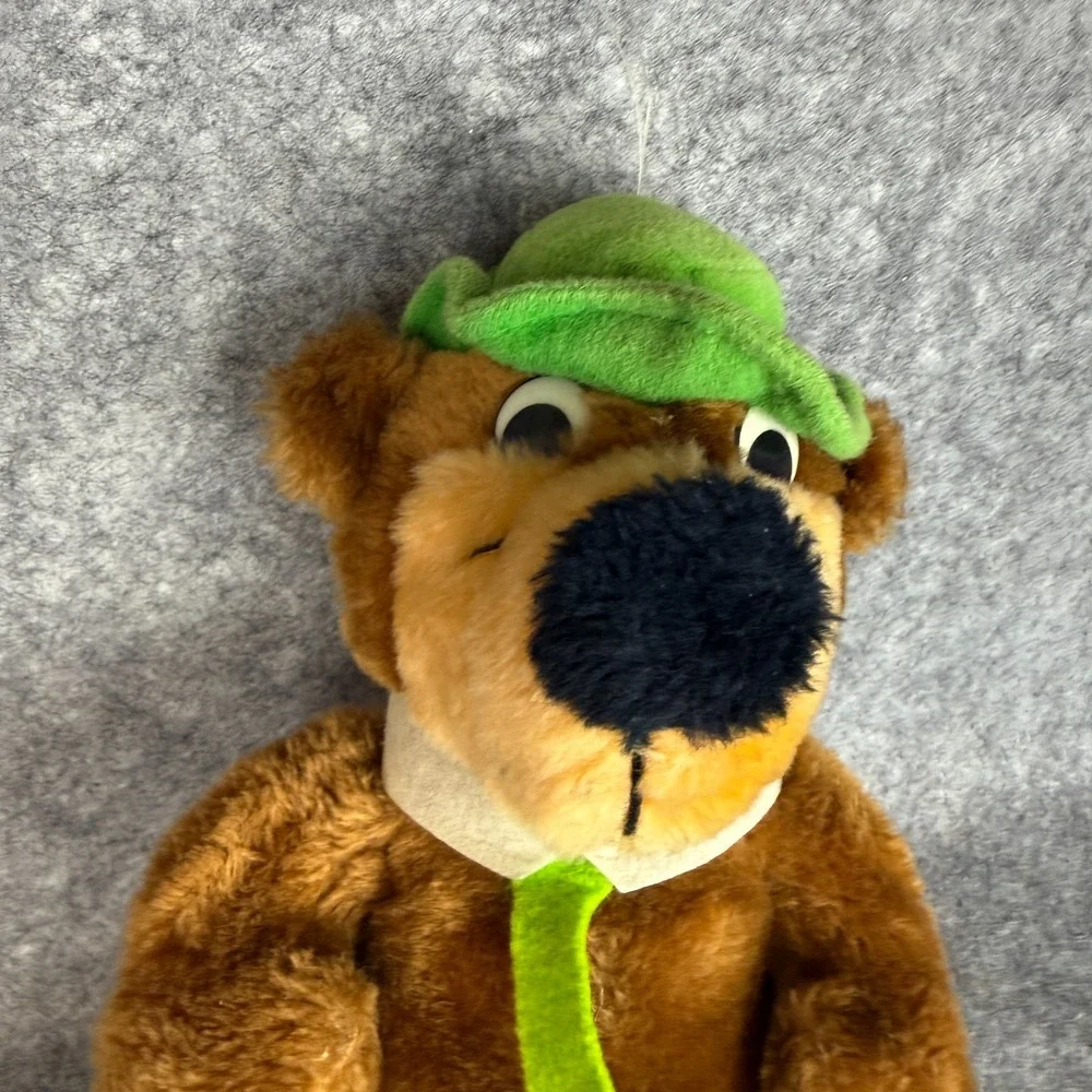 Vintage 1980 Yogi Bear Plush Mighty Star Hanna Barbera Soft Stuffed Toy 10